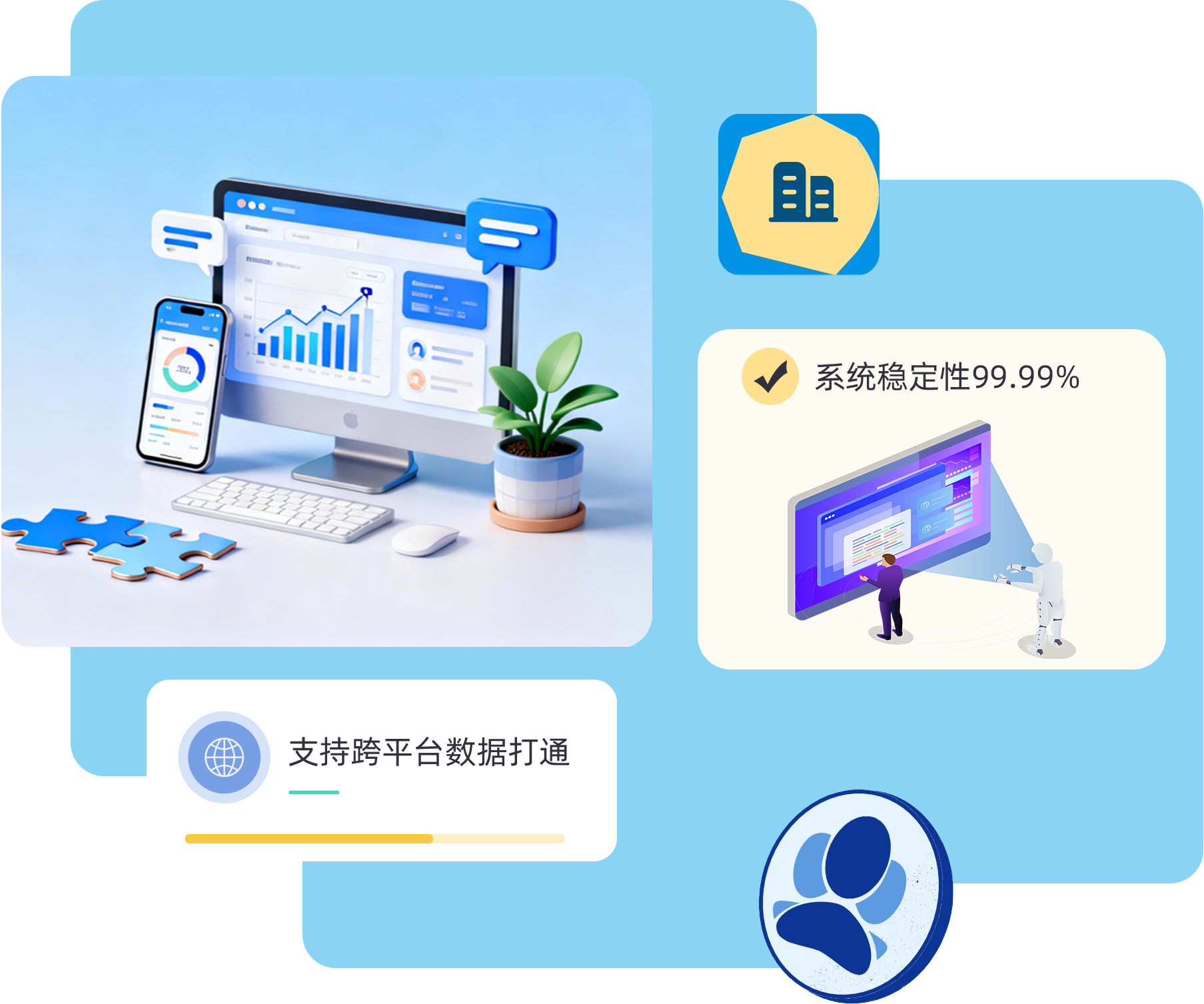 帮企业摆脱繁重的日常工作,更专注于业务